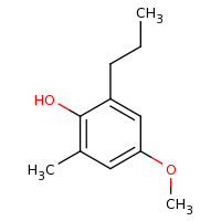 2d structure of 4-methoxy-2-methyl-6-propylphenol