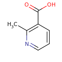 2d structure of 2-methylpyridine-3-carboxylic acid
