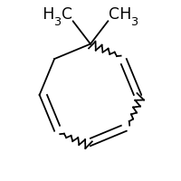 2d structure of 7,7-dimethylcycloocta-1,3,5-triene