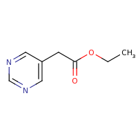 2d structure of ethyl 2-(pyrimidin-5-yl)acetate