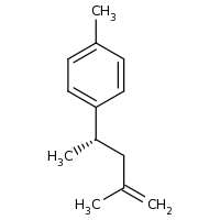 2d structure of 1-methyl-4-[(2S)-4-methylpent-4-en-2-yl]benzene