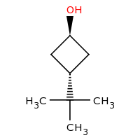 2d structure of 3-tert-butylcyclobutan-1-ol