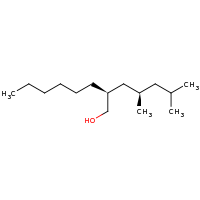 2d structure of (2S)-2-[(2R)-2,4-dimethylpentyl]octan-1-ol
