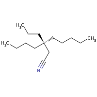 2d structure of (3R)-3-butyl-3-propyloctanenitrile