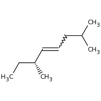 2d structure of (6R)-2,6-dimethyloct-4-ene