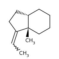 2d structure of (3aS,7aS)-1-ethylidene-7a-methyl-octahydro-1H-indene