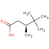 2d structure of (3S)-3,4,4-trimethylpentanoic acid