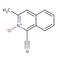 2d structure of 1-cyano-3-methylisoquinolin-2-ium-2-olate