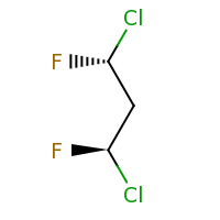 2d structure of (1R,3R)-1,3-dichloro-1,3-difluoropropane