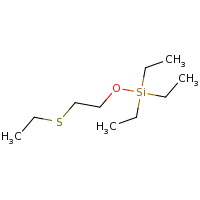 2d structure of triethyl[2-(ethylsulfanyl)ethoxy]silane