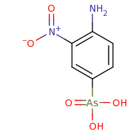 2d structure of (4-amino-3-nitrophenyl)arsonic acid