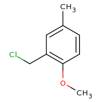 2d structure of 2-(chloromethyl)-1-methoxy-4-methylbenzene