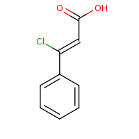 2d structure of (2Z)-3-chloro-3-phenylprop-2-enoic acid