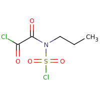 2d structure of 2-[(chlorosulfonyl)(propyl)amino]-2-oxoacetyl chloride