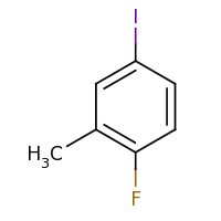 2d structure of 1-fluoro-4-iodo-2-methylbenzene