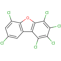 2d structure of 3,4,5,6,10,12-hexachloro-8-oxatricyclo[7.4.0.0^{2,7}]trideca-1(9),2(7),3,5,10,12-hexaene