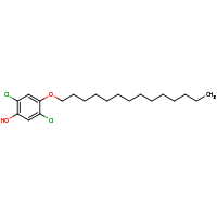 2d structure of 2,5-dichloro-4-(tetradecyloxy)phenol