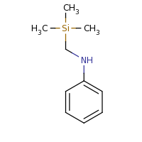 2d structure of N-[(trimethylsilyl)methyl]aniline