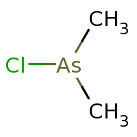 2d structure of chlorodimethylarsane