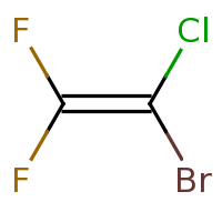 2d structure of 1-bromo-1-chloro-2,2-difluoroethene