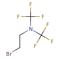 2d structure of (2-bromoethyl)bis(trifluoromethyl)amine