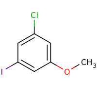 2d structure of 1-chloro-3-iodo-5-methoxybenzene