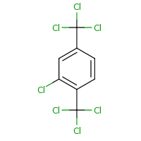 2d structure of 2-chloro-1,4-bis(trichloromethyl)benzene