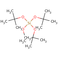 2d structure of tri-tert-butyl methyl silicate