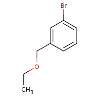 2d structure of 1-bromo-3-(ethoxymethyl)benzene