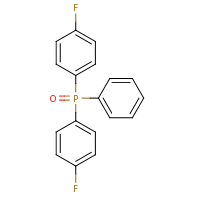 2d structure of 1-fluoro-4-[(4-fluorophenyl)(phenyl)phosphoryl]benzene