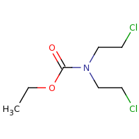 2d structure of ethyl N,N-bis(2-chloroethyl)carbamate