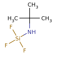 2d structure of tert-butyl(trifluorosilyl)amine