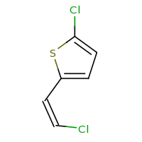 2d structure of 2-chloro-5-[(Z)-2-chloroethenyl]thiophene