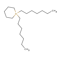 2d structure of 1,1-diheptylsilinane