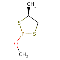 2d structure of (4S)-2-methoxy-4-methyl-1,3,2-dithiaphospholane