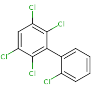 2d structure of 1,2,4,5-tetrachloro-3-(2-chlorophenyl)benzene