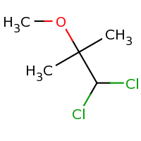 2d structure of 1,1-dichloro-2-methoxy-2-methylpropane