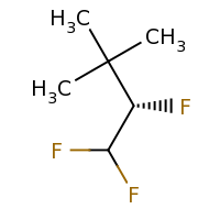 2d structure of (2S)-1,1,2-trifluoro-3,3-dimethylbutane