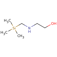 2d structure of 2-{[(trimethylsilyl)methyl]amino}ethan-1-ol