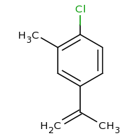 2d structure of 1-chloro-2-methyl-4-(prop-1-en-2-yl)benzene