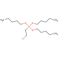 2d structure of (2-chloroethyl)tris(pentyloxy)silane