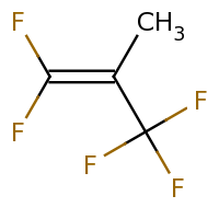 2d structure of 1,1,3,3,3-pentafluoro-2-methylprop-1-ene