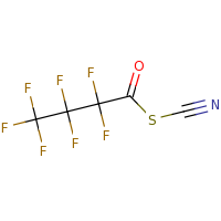 2d structure of 1-(cyanosulfanyl)-2,2,3,3,4,4,4-heptafluorobutan-1-one