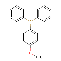 2d structure of (4-methoxyphenyl)diphenylphosphane