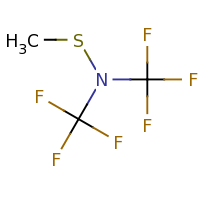 2d structure of (methylsulfanyl)bis(trifluoromethyl)amine