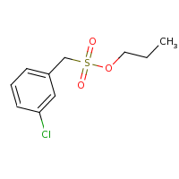2d structure of propyl (3-chlorophenyl)methanesulfonate