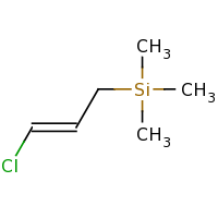 2d structure of [(2E)-3-chloroprop-2-en-1-yl]trimethylsilane