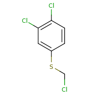 2d structure of 1,2-dichloro-4-[(chloromethyl)sulfanyl]benzene