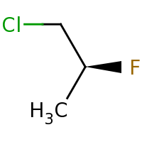 2d structure of (2S)-1-chloro-2-fluoropropane