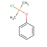 2d structure of chlorodimethylphenoxysilane
